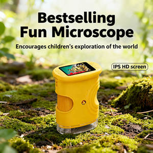 Draagbare 382 Aanpasbare Kinderen Digitale Elektronenmicroscoop 2-Inch Ips Scherm 2mp 1000x Led Licht 8 Led Compatibel Pc - Product Image 1