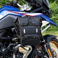 Sac de guidon de moto en PVC écologique résistant à l'usure pour toutes les conditions météorologiques, camping en plein air, longues balades en moto