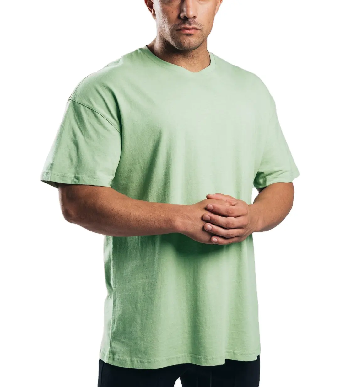 Camisetas lisas de algodón y LICRA para hombre, ropa con Logo personalizado, gráfica, de gran tamaño