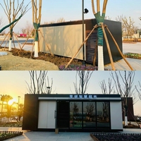 Maisons préfabriquées à vendre, unité alimentaire mobile modulaire pour le petit-déjeuner, le déjeuner et le dîner avec système de lancement facile, bar alimentaire mobile