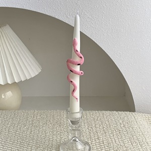 Candela a Forma di Serpente in Cera di Soia Premium, Candela Unica Affusolata Nera, Argento e Oro per Halloween in Vendita all'Ingrosso - Product Image 4