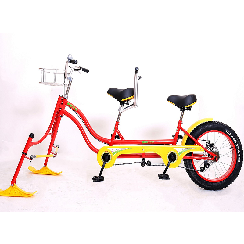 Хорошее качество, недорогой товар для катания на лыжах, зимний Снежный скутер, снегоход, сани, снежный велосипед для двоих людей