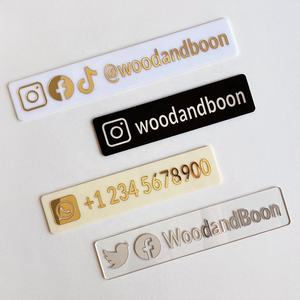 Placa de icono de medios sociales de acrílico personalizada-<span class=keywords><strong>Facebook</strong></span> <span class=keywords><strong>Instagram</strong></span> TikTok Logo para salón de negocios tienda agencia de viajes accesorios de exhibición - Product Image 5