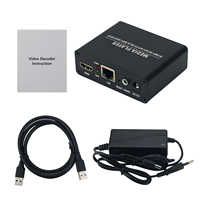 Décodeur vidéo de caméra réseau 4K 30FPS compatible H.265/H.264, décodeur USB haute définition pour la diffusion en direct