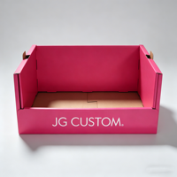 Boîte d'emballage en carton PDQ de haute qualité pour chaussettes pour femmes, avec logo personnalisé, trou de transport et présentoir épaissi pour supermarché