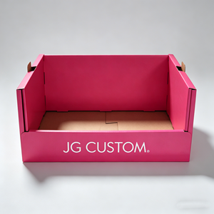 Caja de cartón PDQ de alta calidad para calcetines de mujer, con logotipo personalizado, orificio de transporte y exhibición <span class=keywords><strong>grande</strong></span>, ideal para supermercados. - Product Image 3