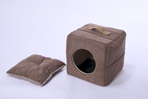 Tragbares Haustier haus mit Griff Bequemes Bett für Zuhause und Reisen - Product Image 3