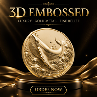 Autocollant d'étiquette de parfum rond en aluminium 3D personnalisé avec impression sérigraphique pour l'emballage de flacons de parfum de luxe