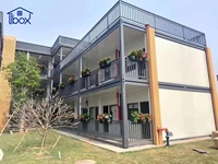 Maison conteneur préfabriquée durable de 20 pieds en panneaux sandwich, modulaire et compacte, pour Airbnb, disponible sur Alibaba pour la vente en gros en ligne