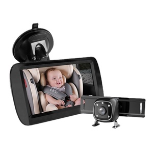Pantalla HD de 4.3 Pulgadas para Parabrisas y Tablero, Visión Nocturna IR, Observador de Asiento Trasero para Bebés, Niños Pequeños, Modelo YB-405-CA - Product Image 1