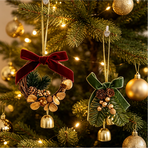 Nouvelle Guirlande <span class=keywords><strong>de</strong></span> Noël à Suspendre Style Nordique avec Clochettes pour Décoration <span class=keywords><strong>de</strong></span> Fête à Domicile et Ornement Suspendu Cloche <span class=keywords><strong>de</strong></span> Noël - Product Image 1