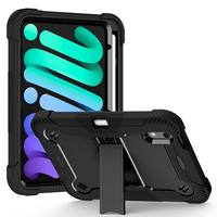 Coques de protection pour tablette adaptées aux enfants pour iPad Mini 8ème génération 2026, antichoc, hybrides, avec support et porte-crayon