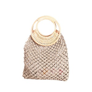 Bolso DE TRABAJO tejido hecho a mano de mano para mujer para <span class=keywords><strong>Amazon</strong></span> Venta especial Ins Bolso de hombro para vacaciones en la playa Forro de algodón impermeable - Product Image 2
