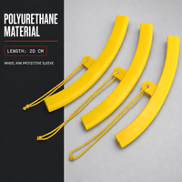 Kit d'accessoires pour démonte-pneus en polyuréthane avec protection de jante en acier, outil à tête de cygne et tampon allongé