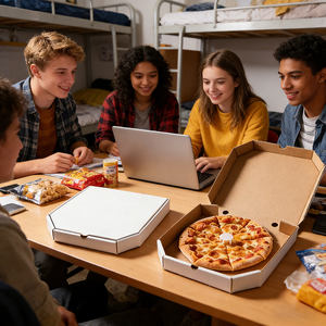 Cajas Corrugadas Reutilizables Ecológicas de Grado Alimenticio para Empacar Pizza - Product Image 2