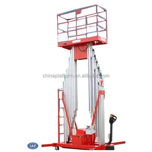 Elevador de Doble Mástil de Aleación de Aluminio de 12 m y 250 kg de Capacidad, de Alta Alcance para Trabajos Pesados - Product Image 1