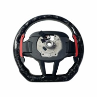 Volant en carbone forgé, garniture de console centrale en fibre pour volant BMW