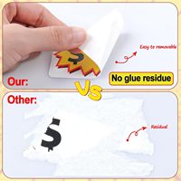 Autocollants de vente de garage 300 pièces, (2 "x 3") autocollants adhésifs amovibles pour étiquettes de prix de vente de jardin avec espace pour écrire les prix
