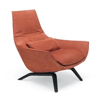 Fauteuil de détente individuel moderne en métal design pour bureau, espace de repos, villa, hôtel, salle d'exposition, réception et salle de réunion