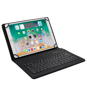 Có thể gập lại linh hoạt màu xanh răng bàn phím không dây Trường hợp với touchpad cho 10.1 "máy tính bảng máy tính xách tay da Bìa - Product Image 2