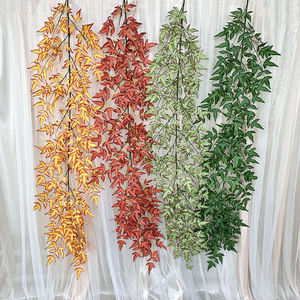 Plantes suspendues artificielles Queyiyi, 1,7 m, feuilles en soie, décoration intérieure, mariage, maison, lot de plusieurs pièces - Product Image 2