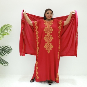 Vêtements islamiques, robe en satin africain STA2675F, kaftan congolais, abaya - Product Image 3