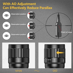 Ống ngắm săn bắn tầm xa cao cấp CVLIFE 6-24x50 AO, chất liệu nhôm, đèn chiếu sáng đỏ xanh, vòng điều chỉnh, phụ kiện ống ngắm - Product Image 4