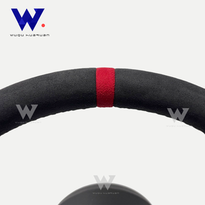 Volant de direction magnétique en peau de cerf pour <span class=keywords><strong>Audi</strong></span> A1 A3 A4 A5 A6 A7 C6 C7 S3 S4 S5 S7 <span class=keywords><strong>Q3</strong></span> Q5 Q7 SQ5 <span class=keywords><strong>RS</strong></span> RS3 RS5 RS6 B8 B9 8P R8 TT - Product Image 2
