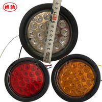 24V Round Truck Lights Truck LED Work Lights Intense Luminosité 4 Inch Tail Lights