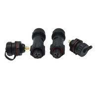 OEM IP68 étanche électrique 3 broches SP13 prise mâle DIN femelle pour l'alimentation pour les connecteurs d'aviation
