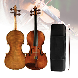 <span class=keywords><strong>Violon</strong></span> 4/4 en épicéa européen massif et érable, fait main, finition huile, son vintage, avec accastillage en ébène - Product Image 4