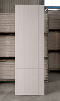 Panneau de porte en mélamine couleur personnalisée HDF MDF 3,7 mm, conception de logo OEM ODM, usine de panneaux de porte