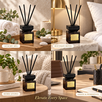 Diffuseurs de parfum naturels de luxe pour la maison, 500 ml, écologiques, sans alcool, sans BPA, longue durée, fabriqués à la main, bouteilles en verre DIY