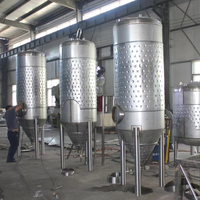 Grand réservoir de fermentation en acier inoxydable de 500 L avec couvercle flottant pour le vin