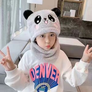 Nouveau bonnet d'hiver chaud pour enfants, motif imprimé numérique, oreilles d'ours brodées classiques, unisexe, polyester/coton - Product Image 6