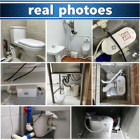 Unité de relevage des eaux usées à faible bruit et faible consommation d'énergie, contrôle entièrement automatique, moteur monophasé pour salle de bain domestique et petits appartements