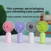 Nouveau mini ventilateur portable simple rechargeable par USB, trois vitesses, idéal comme cadeau