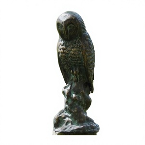 Escultura de Búho de Bronce para Decoración de Jardín, Adorno para Césped o Granja, Fabricación Personalizada de Figuras de Animales, Estatua de Búho Vintage Hecha a Mano - Product Image 1