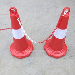 Cono di sicurezza stradale cono di segnale cono di sicurezza stradale rosso 750MM PE di plastica all'ingrosso del produttore del traffico - Product Image 2