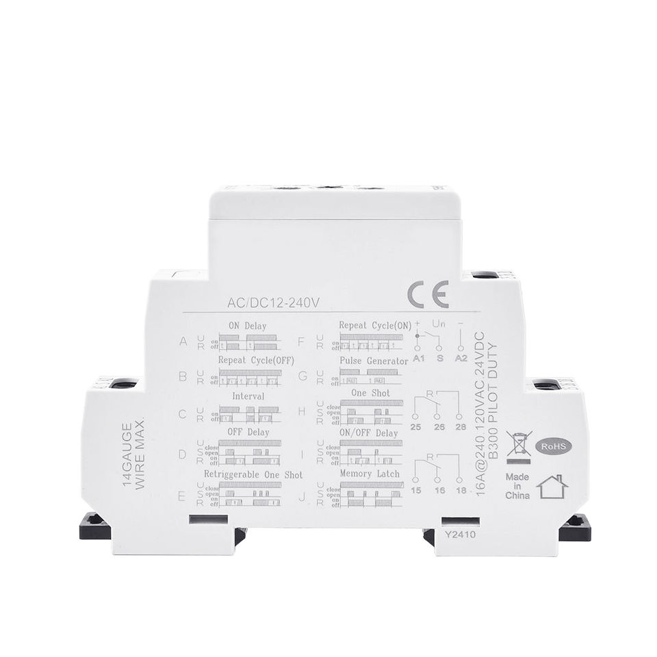 Multi-function Timer Relay, Modular Time Delay Relay, Ten-function ...