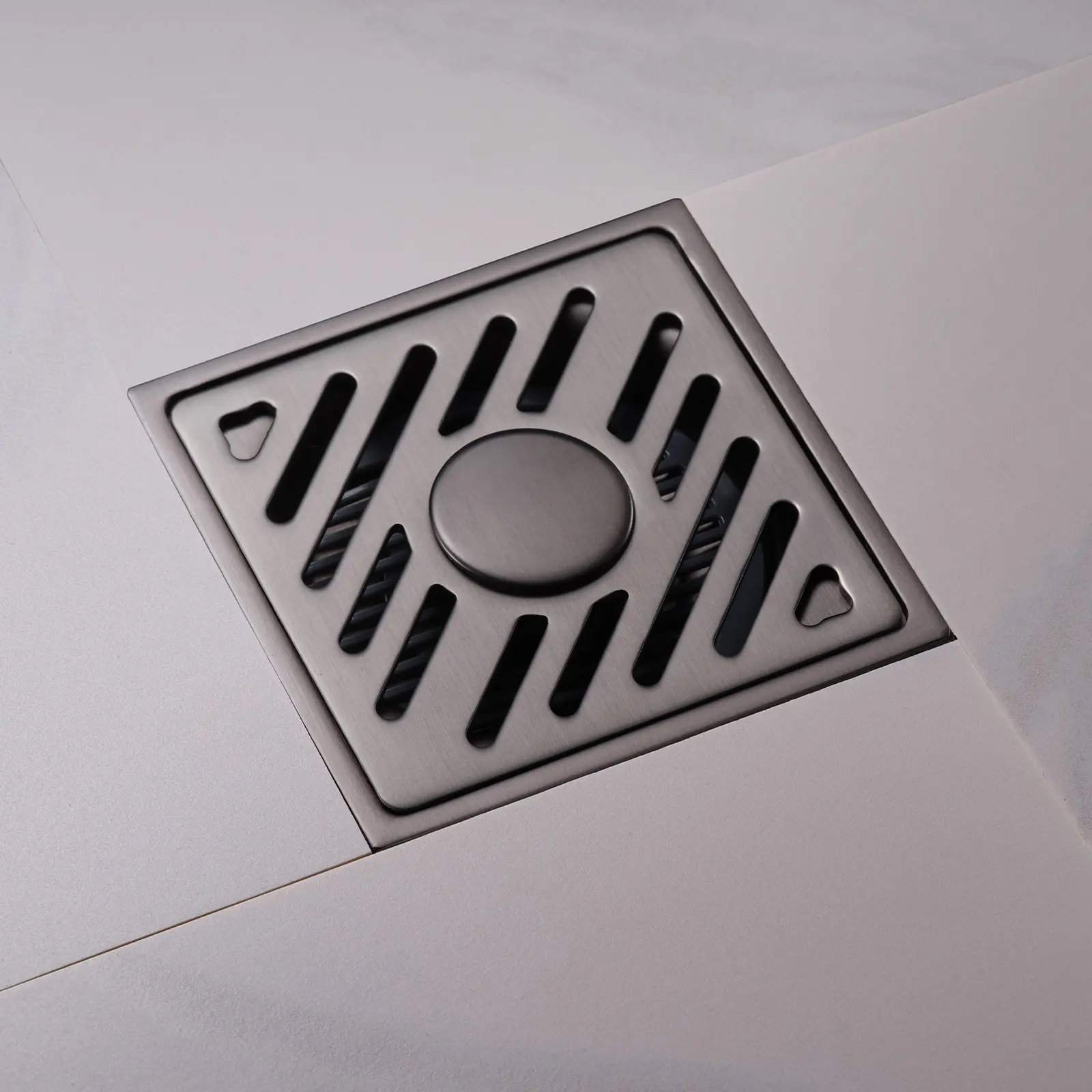 GEE-N vendita calda doccia quadrata Anti-odore inserto per piastrelle del bagno in acciaio inox acqua balcone copertura di scarico a pavimento