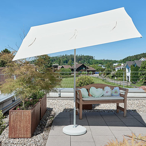 6x4ft 야외 발코니 우산-플랫 베란다 풀 파티오 우산 직사각형 캐노피 그늘 UPF50 + 자외선 차단 360 ° 회전 - Product Image 5