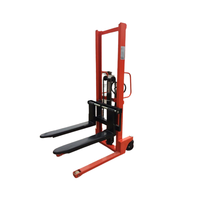 Nouveau transpalette manuel économique et stable de 1 à 2 tonnes, levée de 1,6 m, fourche de 85 mm, mât monophasé, CE ISO, chariot élévateur d'entrepôt intérieur