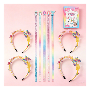 Elegante Kit DIY para Hacer Diademas, Accesorios para el Cabello de Niñas, Cinta de Satén, Gemas, Corona, Manualidades, Recuerdo de Fiesta de Cumpleaños, Set de Juguetes - Product Image 6