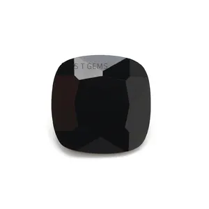 Ready to Ship 200 Pcs Black Cubic Zirconia Princess Cut Square CZ Stones For Diy Jewelry