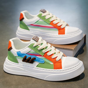 Chaussures décontractées pour hommes à blocs de couleur, mocassins à lacets en maille respirante, antidérapantes, légères, tendance, pour la marche, printemps-été - Product Image 6