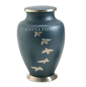 Beautiful Bird Cremation Urns Engraved Metal Human Ashes Custom Design American Style 200 Cubic Inch Capacity Funeral - Product Image 1