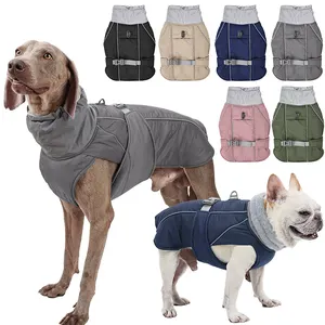 Wholesale Winter Warm Pet Clothes for medium Dog Light Luxury Lucky Waterproof Cat Dog Girl and Boy Snow Coat