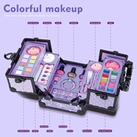 Coffret de Maquillage Lavable pour Enfants : Jouet de Simulation de Coiffure et de Maquillage pour Filles, Kit de Beauté et de Mode pour Enfants