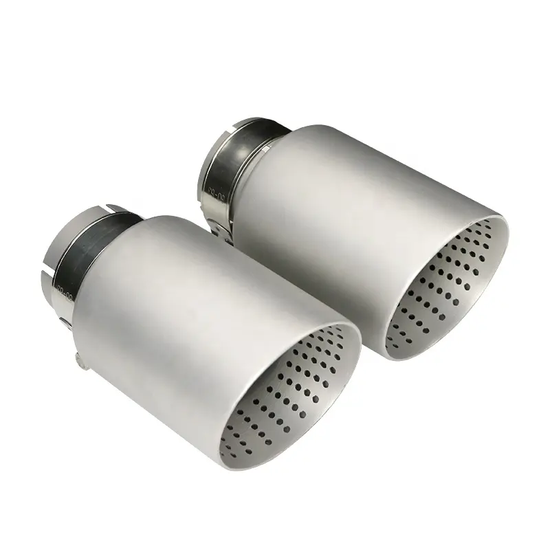 Sand Blasting Stainless Steel Exhaust Tail Tips For VW Golf 6 Golf 7 R Tiguan Exhaust Muffler Pipes